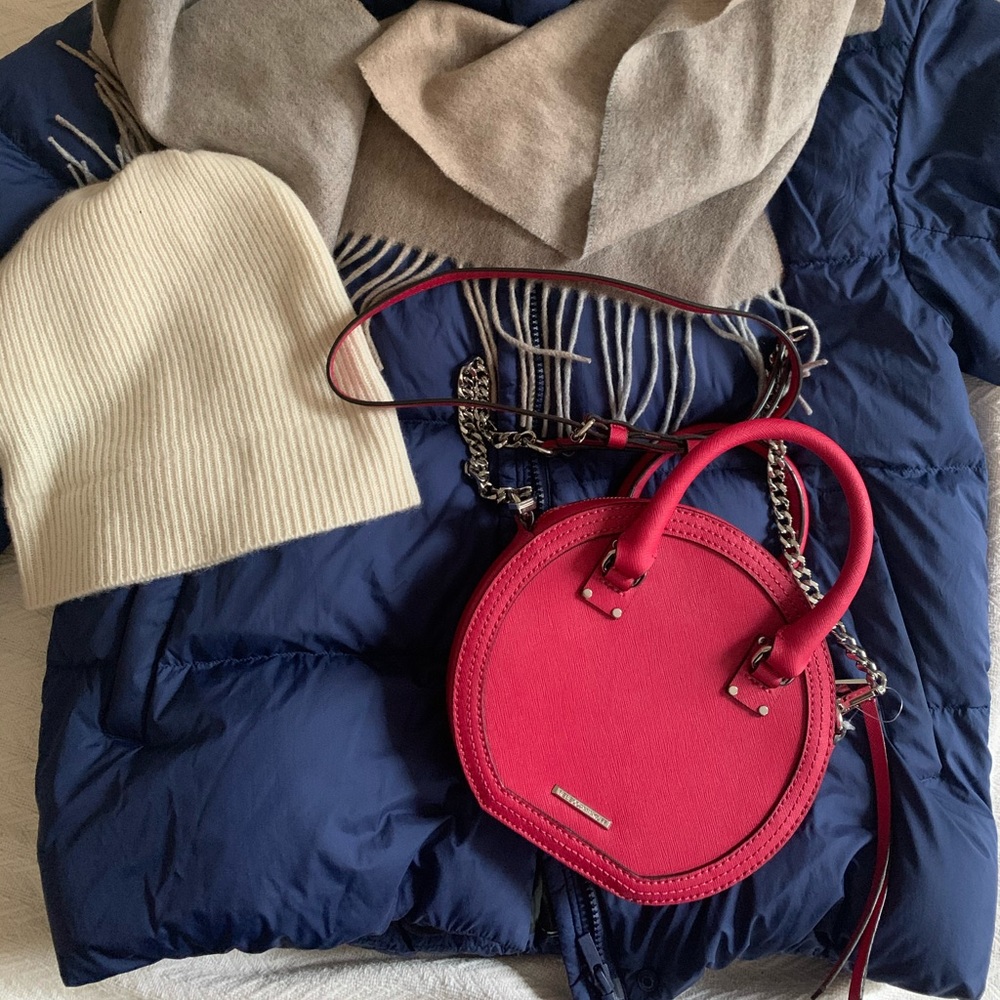 Rebecca Minkoff Bree Circle Bag Crossbody Fuchsia